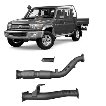 Redback Extreme Duty Exhaust DPF Adaptor Kit for Toyota Landcruiser 76 Series Wagon, 79 Series Single and Double Cab (11/2016 - on) - Brixton 4x4 - Buy Online Now!